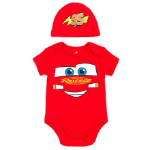 Disney Cars Lightning McQueen Baby Jungen Cosplay Bodysuit und Hut Set 24 Monate