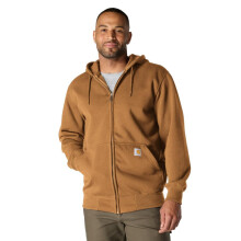 Carhartt Men's Rain Defender Loose Fit Heavyweight Full-Zip Sweatshirt, Carhartt Brown, X-Large