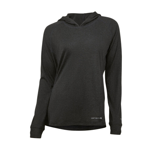 Carhartt Carhartt Damen Force Midweight Stretch Base Layer Hoodie, Schwarz, Medium