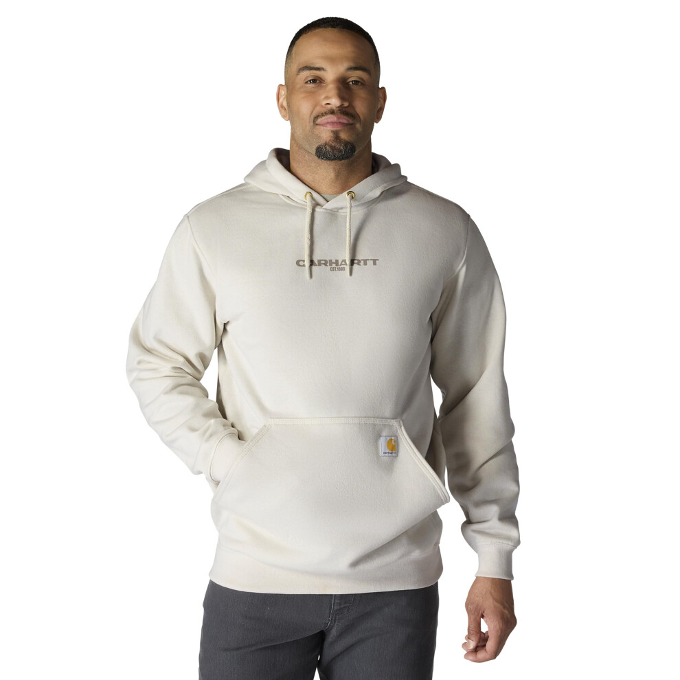 Carhartt Men's Rain Defender Loose Fit Midweight 1889 Graphic Sweatshirt, Malt, 4X-Large