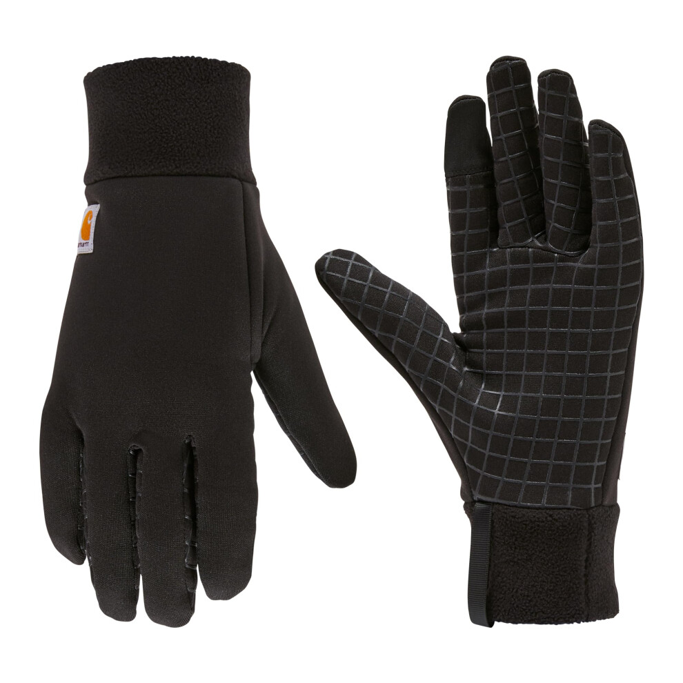 Carhartt Men's Stretch Fleece Liner Glove, Black, Medium