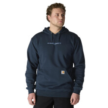 Carhartt Men's Rain Defender Loose Fit Midweight 1889 Graphic Sweatshirt, New Navy, X-Large