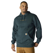 Carhartt Men's Rain Defender Loose Fit Midweight 1889 Graphic Sweatshirt, Greenstone Heather, 3X-Large