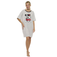 Disney Damen Nachthemd Minnie Mickey Maus Rücken an Rücken (Minnie Mickey, Einheitsgröße)