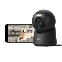 Caméra de Sécurité Intérieure eufy E30, Dernière Génération, Caméra 4K UHD, 360 Pan-Tilt, Vision Nocturne Couleur