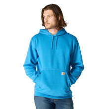 Carhartt Men's Loose Fit Midweight Logo Sleeve Graphic Sweatshirt, Horizon Blue Heather, XX-Large
