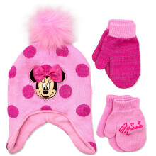 Disney Minnie Maus Wintermütze & Handschuhset - Für Kleinkinder & Mädchen (Größe 2-4) Perfektes Winteraccessoire