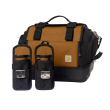 Carhartt Mens Station Tool Bag W/Adjustable Shoulder Straps, Durable, Water-Resistant Tool Organizer, Medium Tool Bag