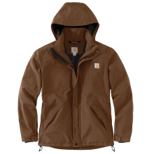 Carhartt Men's Storm Defender Loose Fit Heavyweight Jacket, Red Duck, Medium