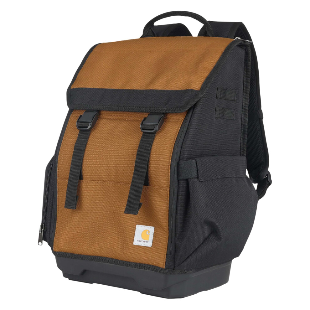 Carhartt Mens Station Tool Bag W/Adjustable Shoulder Straps, Durable, Water-Resistant Tool Organizer, Tool Backpack