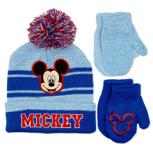 Disney Mickey Mouse Wintermütze & Handschuhset - Für Kleinkinder & Jungs (Alter 3-6)