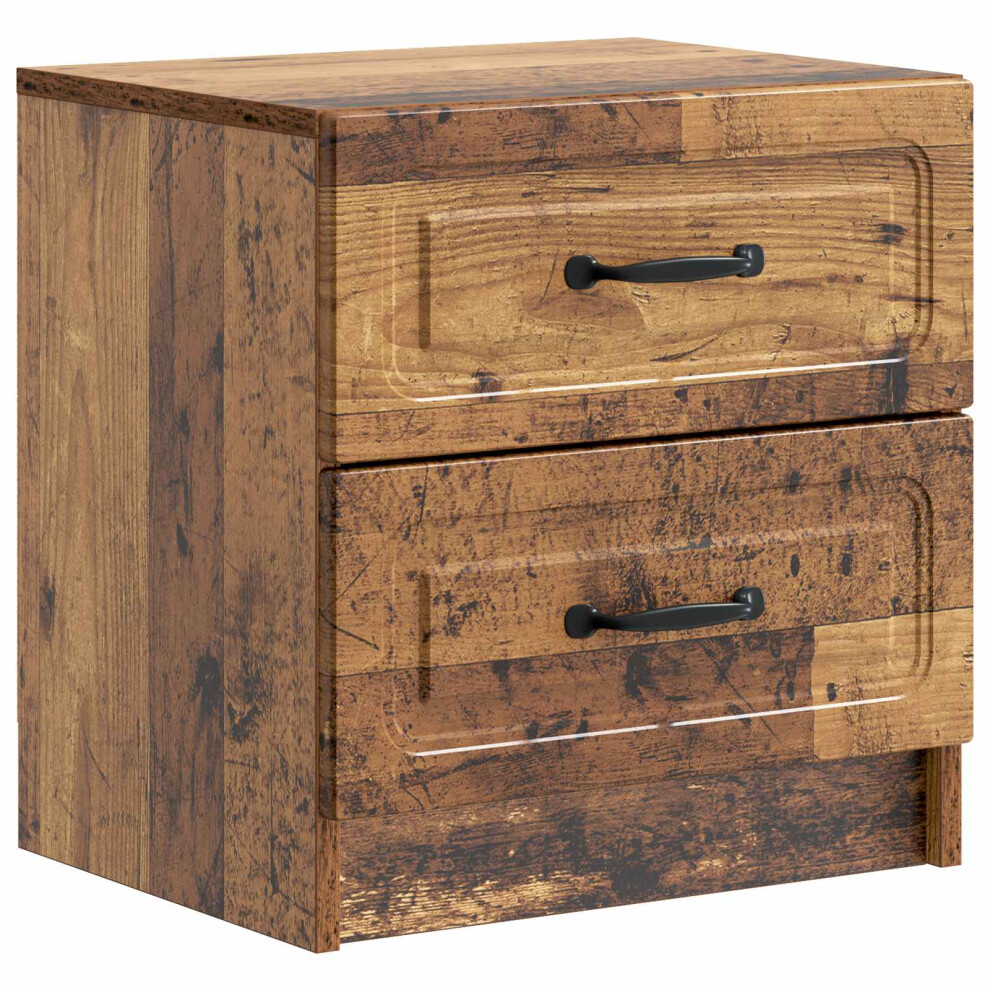 Vidaxl Bedside Cabinet Old Wood 43 X 34.5 X 44.5 Cm Engineered Wood