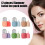(Red) 2Pcs Multicolor Reusable Silicone Face Ice Globes For Dark Circles & Pore Reduction 2