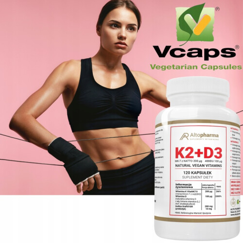 Alto Pharma K2 + D3 4000Iu 120 kapsułek 2