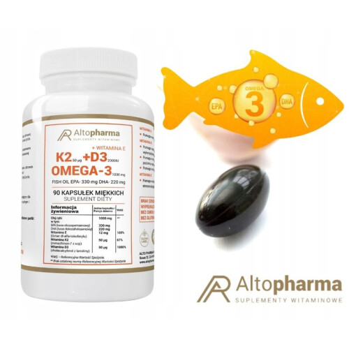 Alto Pharma Witamina K2 + D3 + Omega-3 90 kapsułek 1