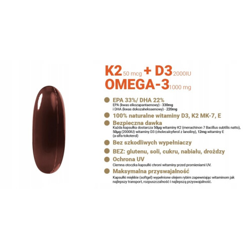 Alto Pharma Witamina K2 + D3 + Omega-3 90 kapsułek 2