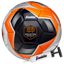 Franklin Sports MLS Houston Dynamo Voetbal - Officiële Maat 5 - Reguliere Maat + Gewicht Voetbal voor Kinderen + Volwassenen