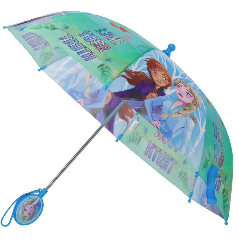 Disney Kids Umbrella, Frozen/Princess/Minnie Mouse Toddler And Little Girl Rain Wear For Ages 3-6 Umbrella, Frozen, 7-Mar Us