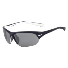 Nike Heren Skylon Ace Rechthoekige Zonnebril, Shiny Obsidian/Wit, 69 mm
