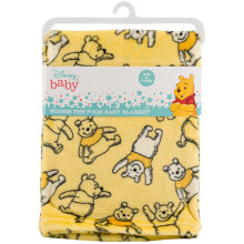 Disney Cudlie Baby Winnie The Pooh 1-lagige Fleece-Decke mit Happy Days Druck