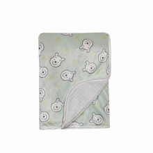 Disney Cudlie Baby Winnie The Pooh MNK/Waffel-Decke mit Satin-Kante und Traumdruck