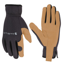 Carhartt Men's GD0794M High Dexterity Open Cuff Glove - 2X-Large - Black/Barley