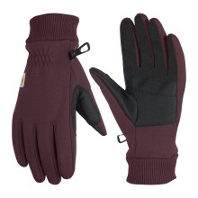Carhartt Damen Wind Fighter Thermofleece Touch-Sensitive Strickhandschuh, Blackberry, Groß