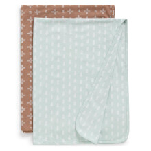 Couvertures de Réception en Coton Jersey 100% Bio Delta Children - 30x40 Pouces - Certifiées GOTS (Paquet de 2)