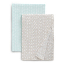 Couvertures pour bébés 100% Coton Muslin Delta Children - 47x47 pouces (Paquet de 2), Boho Neutre