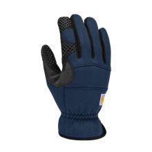 Carhartt Men's High Dexterity High Grip Glove, Dark Blue/Black, Large