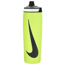 Bouteille de Sport Nike Refuel 24 oz Sans BPA Étanche (VOLT/NOIR/NOIR)