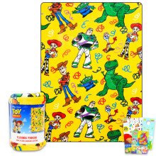 Juego de Manta de Toy Story - Incluye Manta Suave y Tatuajes, Ideal para Niños y Adultos