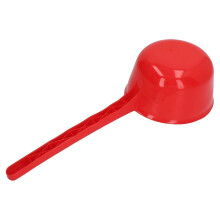 Plastic Long Handle Water Ladle with Large Capacity for Garden, Bathroom, and Kitchen - Red