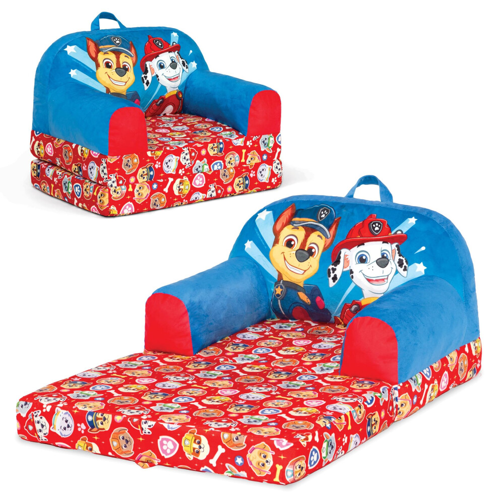 Delta Children - Paw Patrol Cozee Buddy Flip-Out Kids Chair - Greenguard Gold Certified, Blue