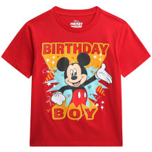 Disney Geburtstagsshirt - Mickey Mouse Cars Lightning McQueen Toy Story Crewneck Kurzarm