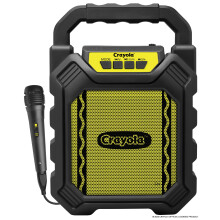 Crayola Mini Karaoke Machine for Kids, Portable Bluetooth Speakers with Microphone, 4" Driver 10W Peak Power, Loud HD Sound, Rechargeable Mini Bluetoo