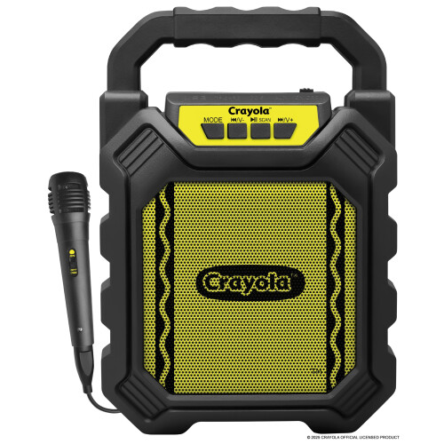 Crayola Crayola Mini Karaoke Machine voor Kinderen, Draagbare Bluetooth Speaker met Microfoon, 4" Driver 10W Piekvermogen