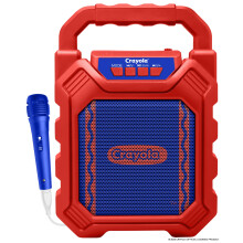 Crayola Mini Karaoke Machine for Kids, Portable Bluetooth Speakers with Microphone, 4" Driver 10W Peak Power, Loud HD Sound, Rechargeable Mini Bluetoo