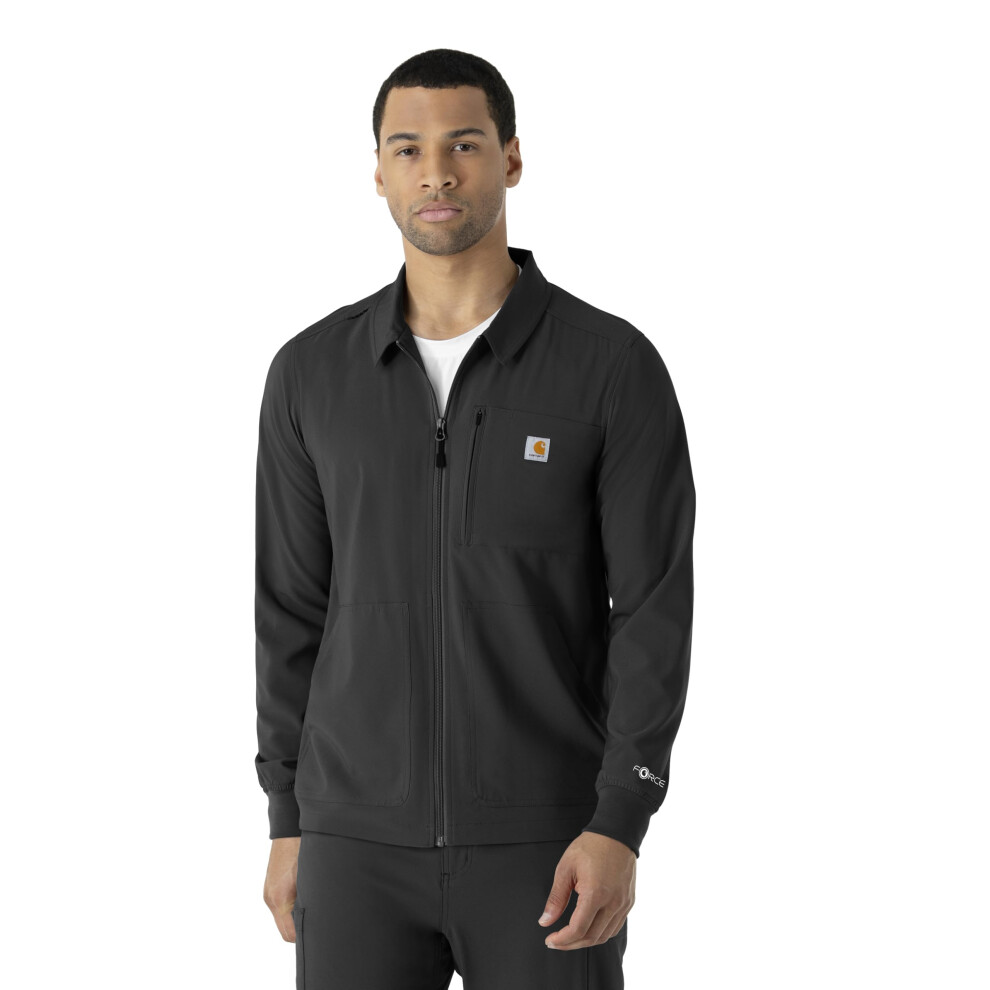 Carhartt Scrubs For Men Force Cross-Flex Shirt Jacket With 5 Pockets