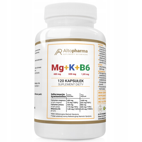 Alto Pharma Mg + K + B6 120 kapsułek