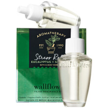Bath & Body Works Aromatherapie Stressabbau - Eukalyptus & Minze Wandblumen Nachfüllung 2er-Pack