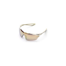 Nike Vaporwing Elite R Zonnebril - EV0913 (Matte Wit/Snelheid Tinten Zilver naar Goud Flash Lens)