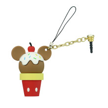 Disney Mickey Mouse Ice Cream D-Lish Treats Phone Charm, Multi-Colored, 1"