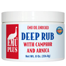 Montana Emu Ranch - EMUPlus Deep Rub med Kamfer och Arnica 8 oz - 100% Ren Emu Olja