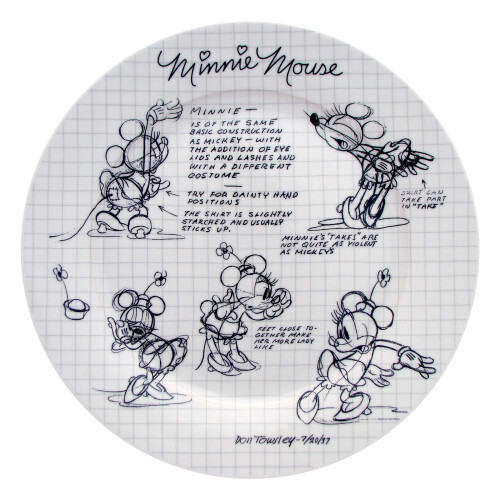 Disney Assiette à dîner Minnie Disney, Ensemble de 4