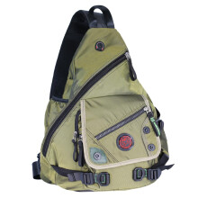 Kawei Knight Mochila Sling Grande para Laptop Bolsa Mensajero de Viaje (A-Verde)