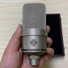 (1 piece silvery) Professional recording studio microphone, large diaphragm cardioid condenser microphone with extreme