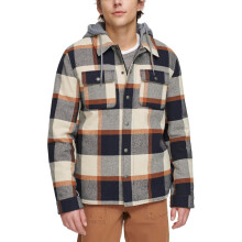 Camisa Chaqueta con Capucha Forrada de Sherpa para Hombre de Levi's (Tallas Regulares y Grandes), Cuadros Skater, X-Large