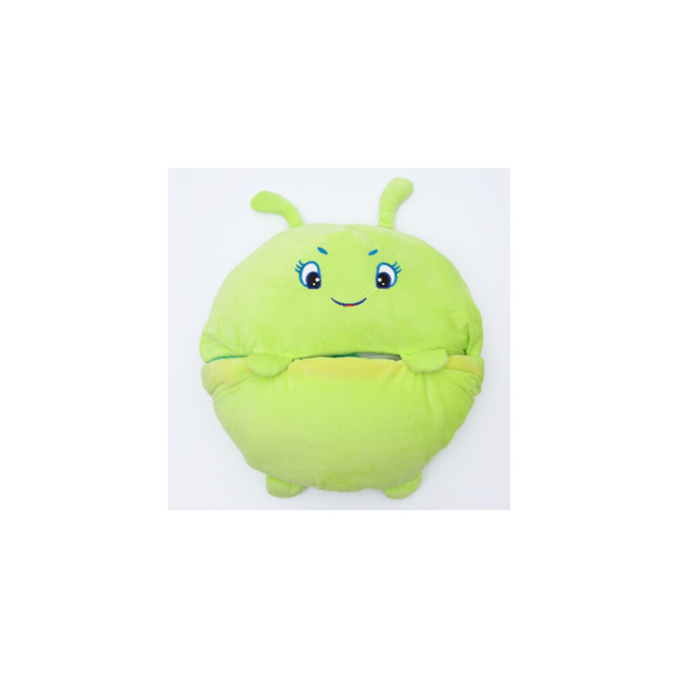 (Caterpillar, 135*50cm) Large Happy Nappers Kids Cartoon Sleepsacks Plush Doll Pillow Sleep Sack Animal
