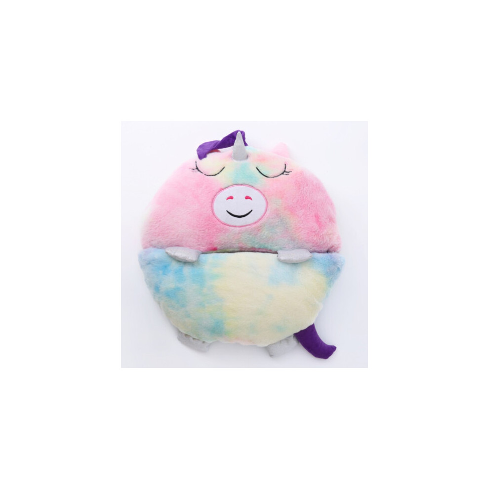 (Tie Dye, 135*50cm) Large Happy Nappers Kids Cartoon Sleepsacks Plush Doll Pillow Sleep Sack Animal